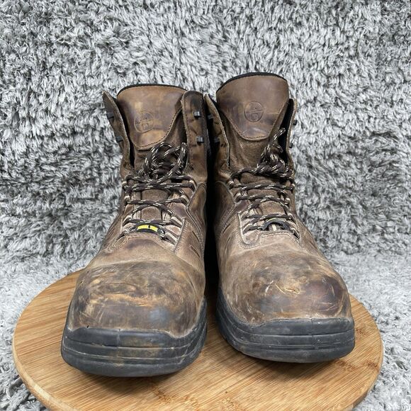 Lincoln Outfitters Premium Steel Toe Leather Work Boots Men\'s 13 W main image 8
